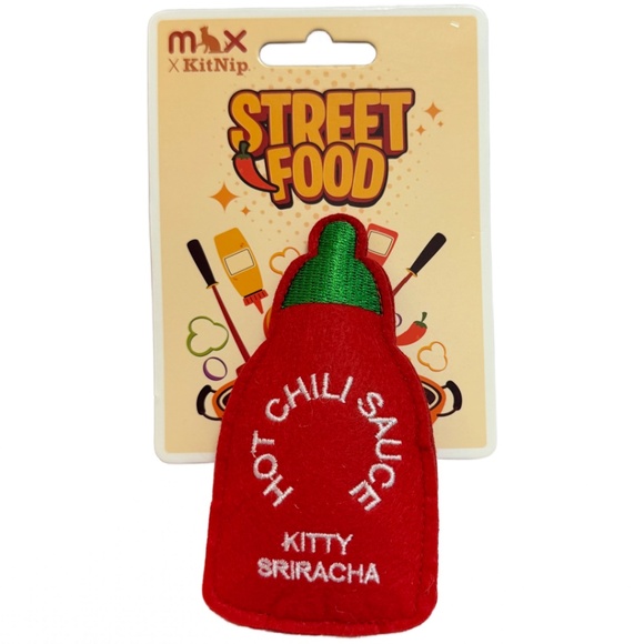 KitNip Kitty Cat STREET FOOD Interactive Wand Catnip Plush New Lot of 4 Cat Toys - Picture 11 of 16